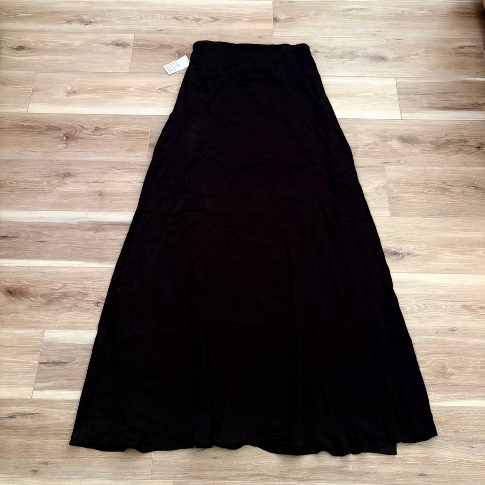 Bumpsuit Brushed Satin Gown Black L